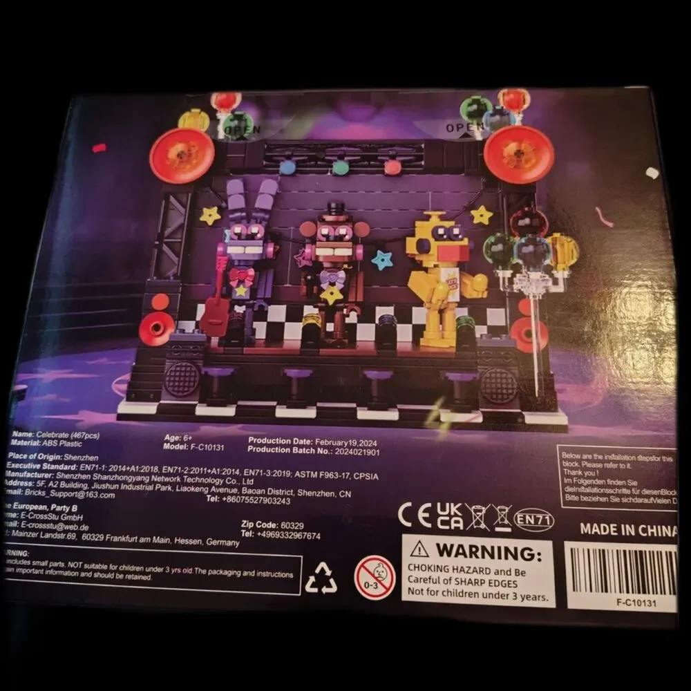 FNAF Five Nights at Freddy's Celebrate Stage Building Block Set 467pcs
